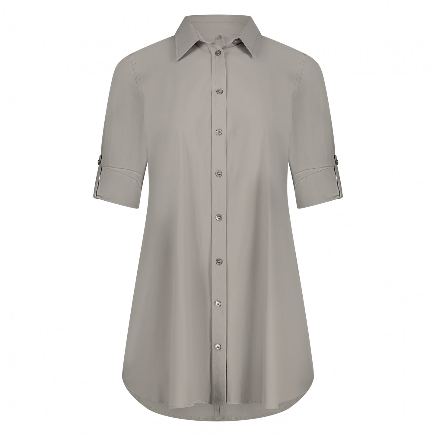 Blouse Long LS | Taupe