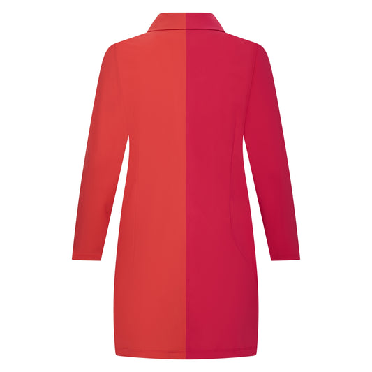 Jacket Long | Saffraan/Pink