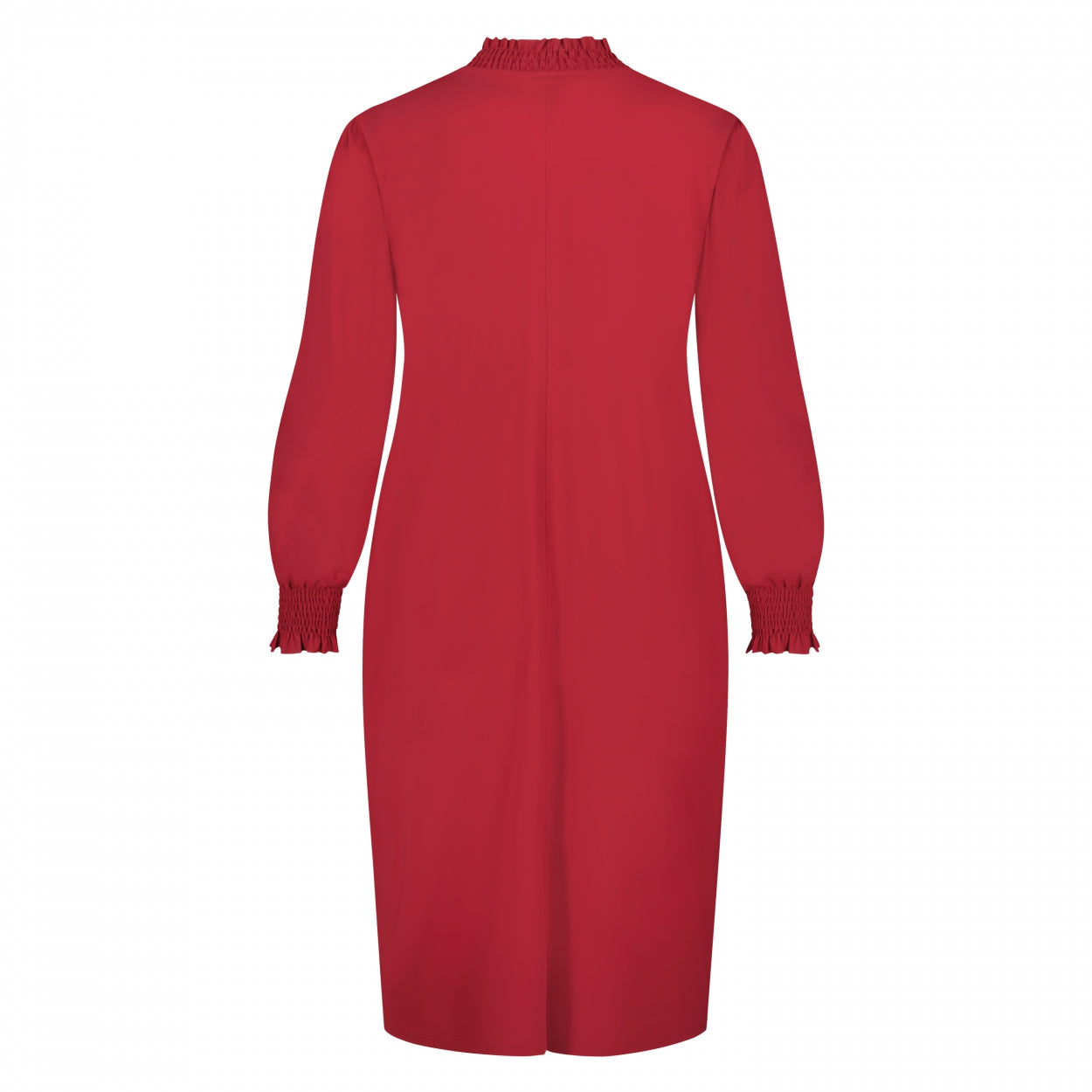 Smock Dress LS | Ruby Red