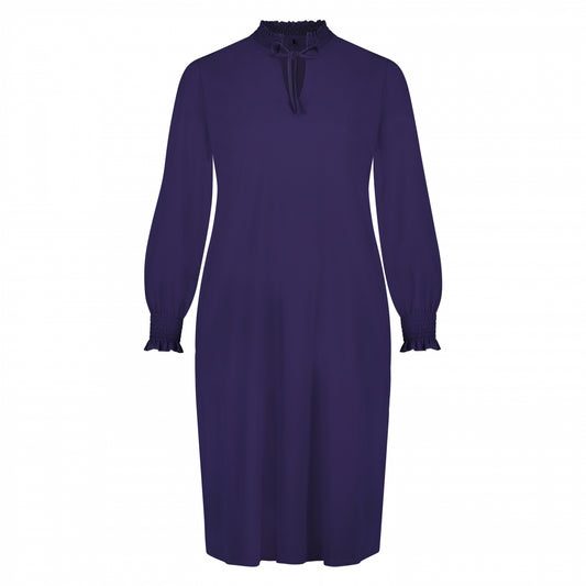 Smock Dress LS | Deep Purple