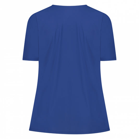 Wrap Top SS | Blue Jeans