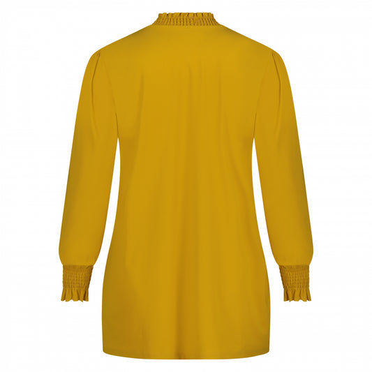 Smock Top LS | Ocher Yellow