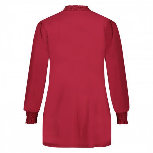 Smock Top LS | Ruby Red