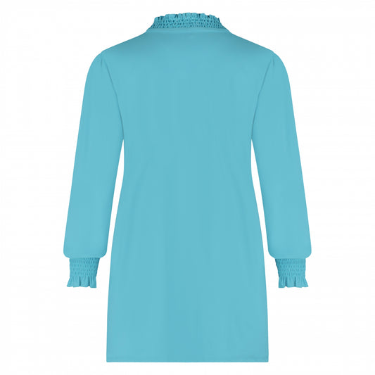 Smock Top LS | Ice Blue