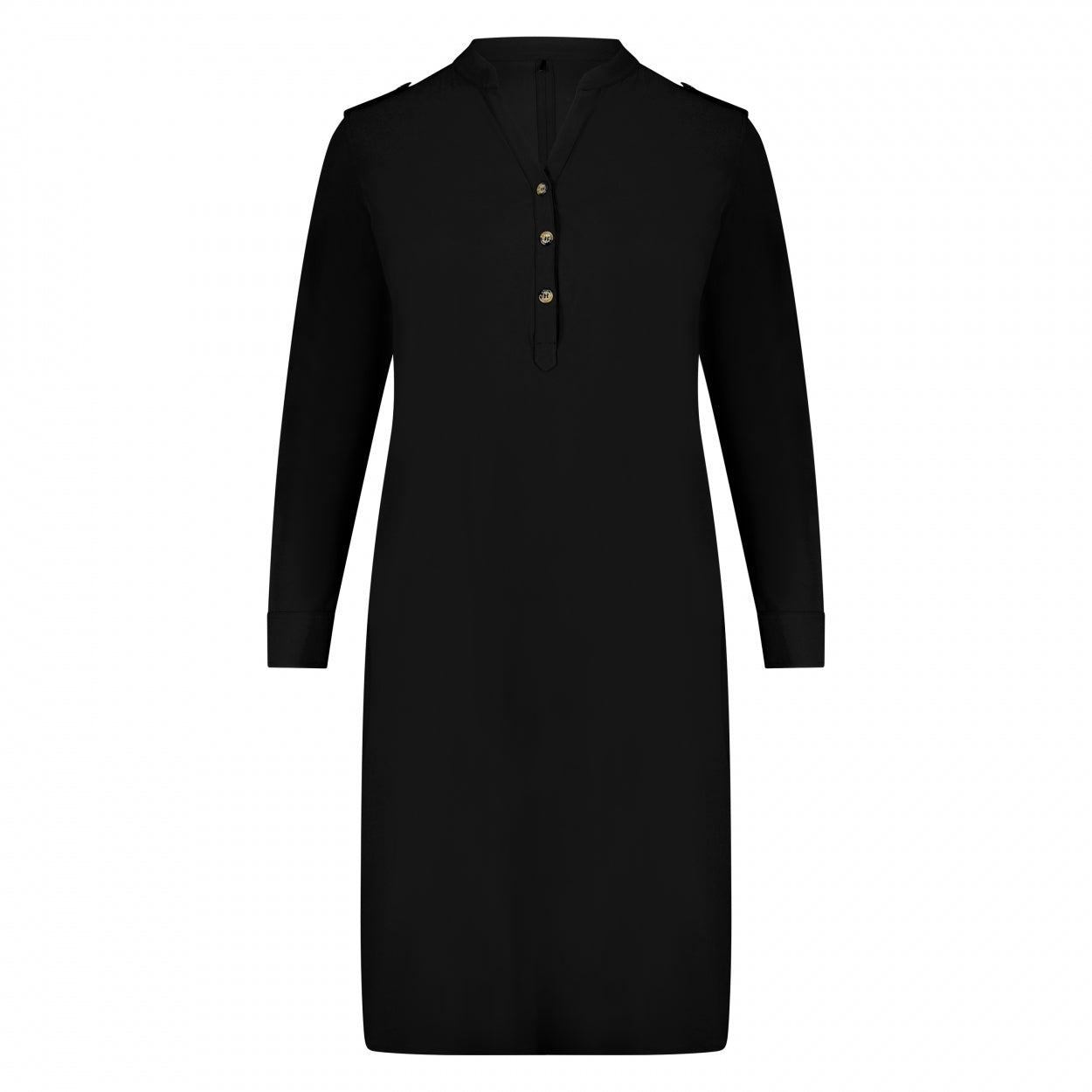 Mao Dress LS-SFR | Black