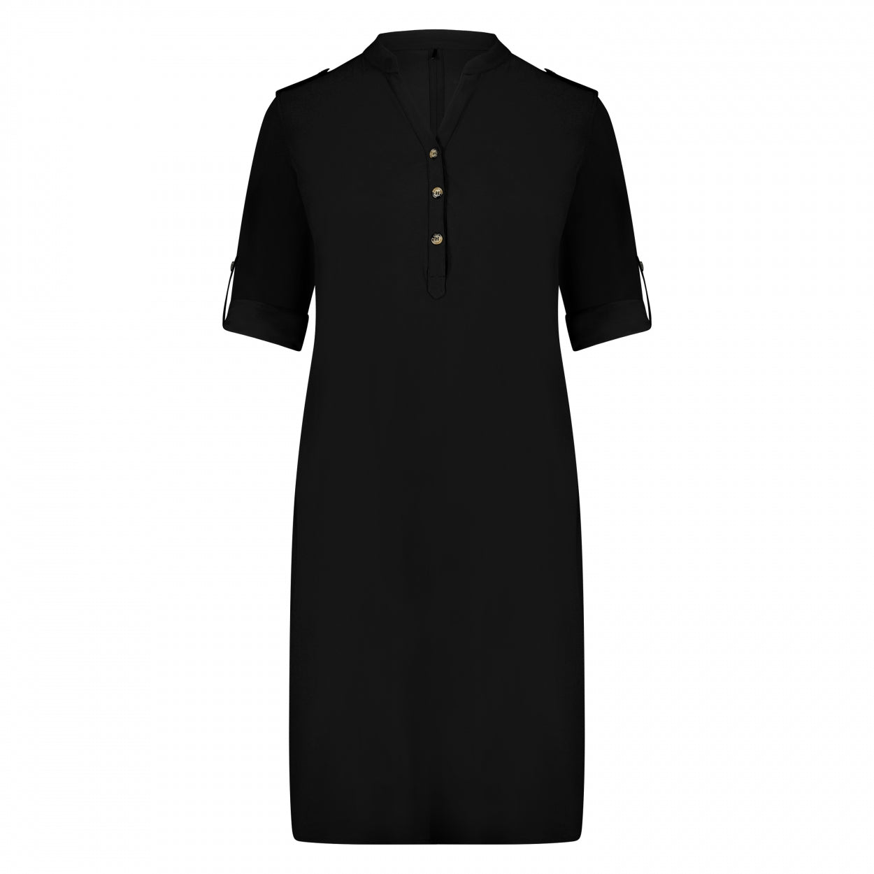 Mao Dress LS-SFR | Black