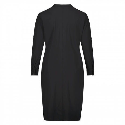 Mao Dress LS | Black