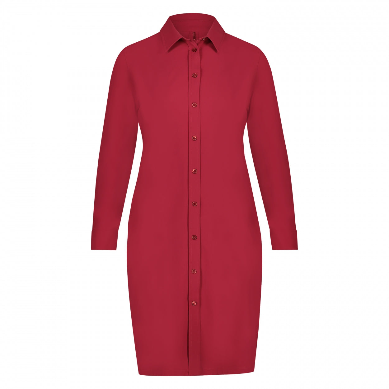 Blouse Dress LS | Ruby Red