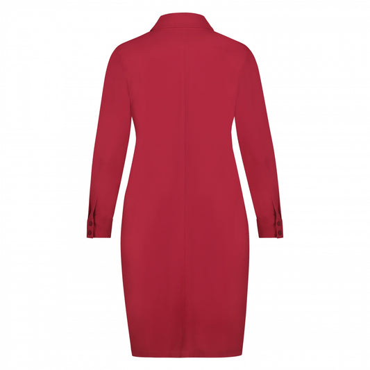 Blouse Dress LS | Ruby Red