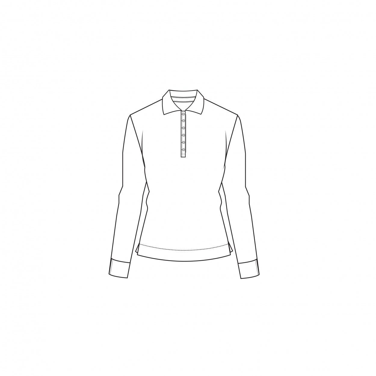 Polo Shirt LS | Ocher Yellow