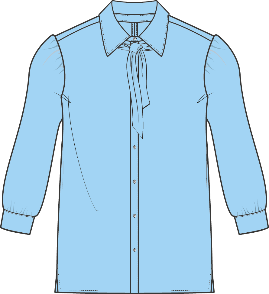 Shirt Puffed | Light Blue