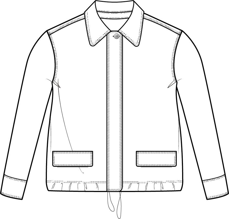 Cropped Jacket | Ruby Red