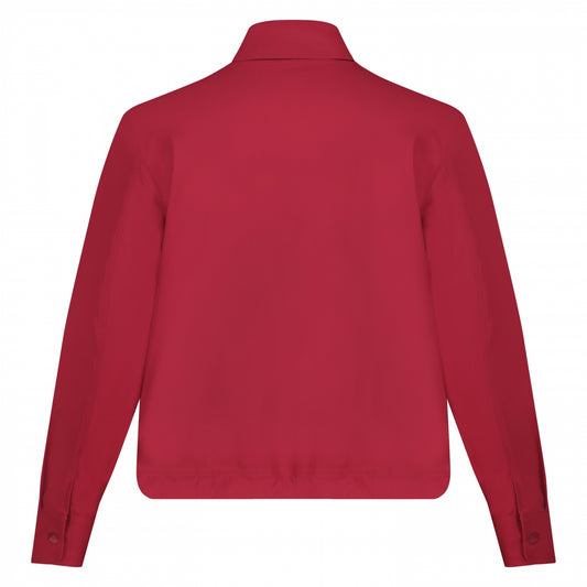 Cropped Jacket | Ruby Red