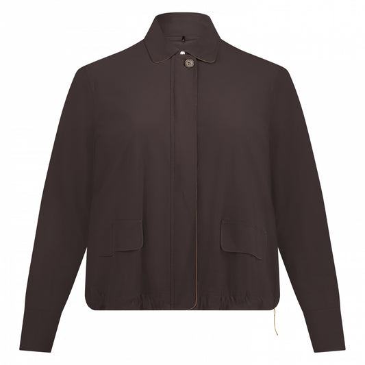 Cropped Jacket | Choclat/Caramel