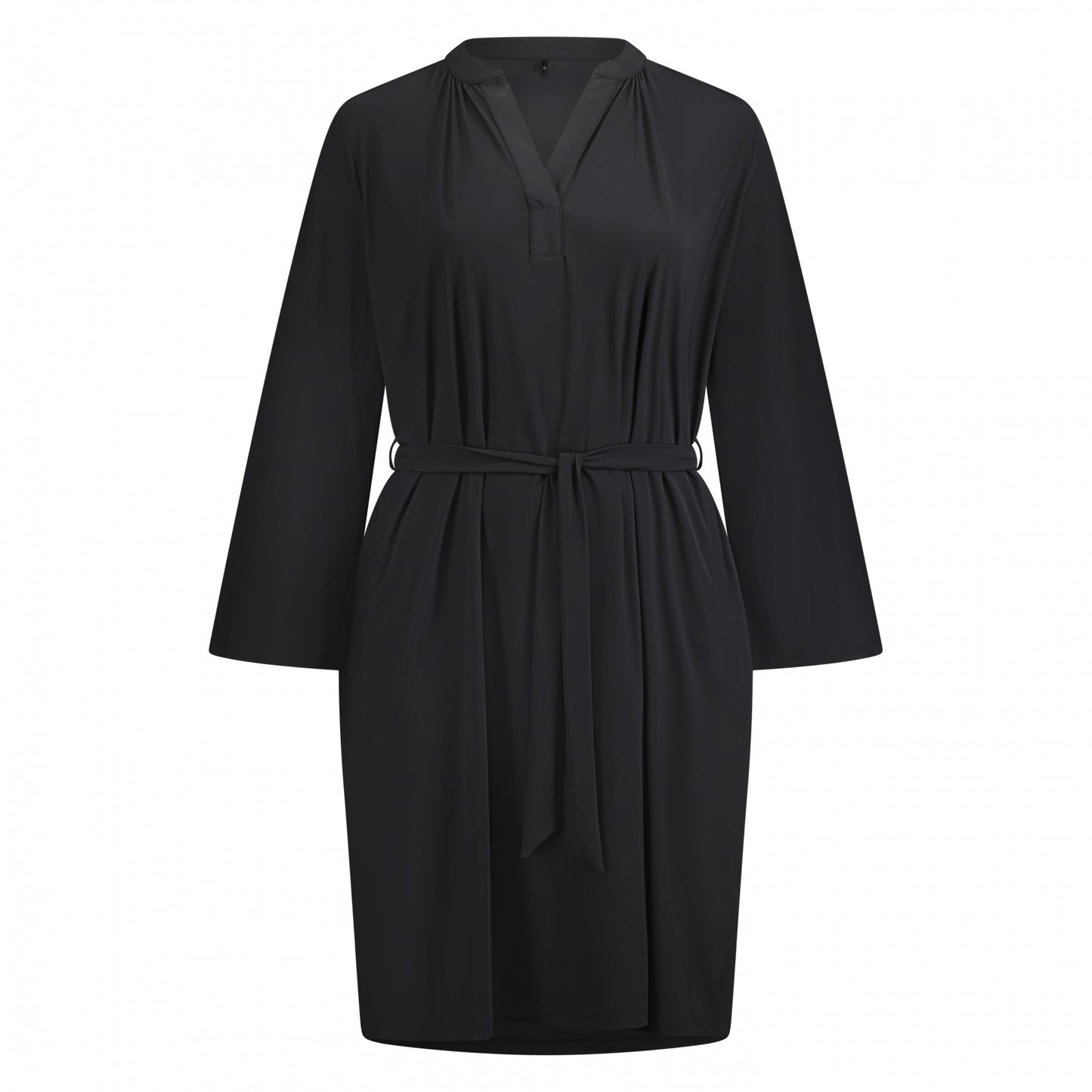 Mao Dress Belt LS | Black