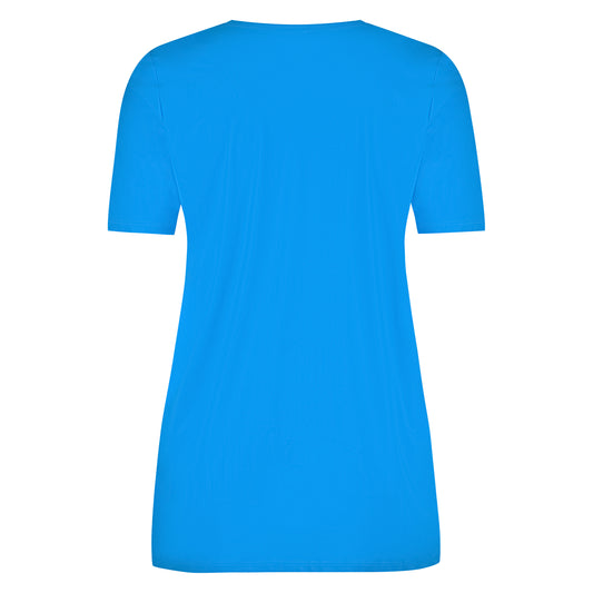 Tee V Slim SS | Azur