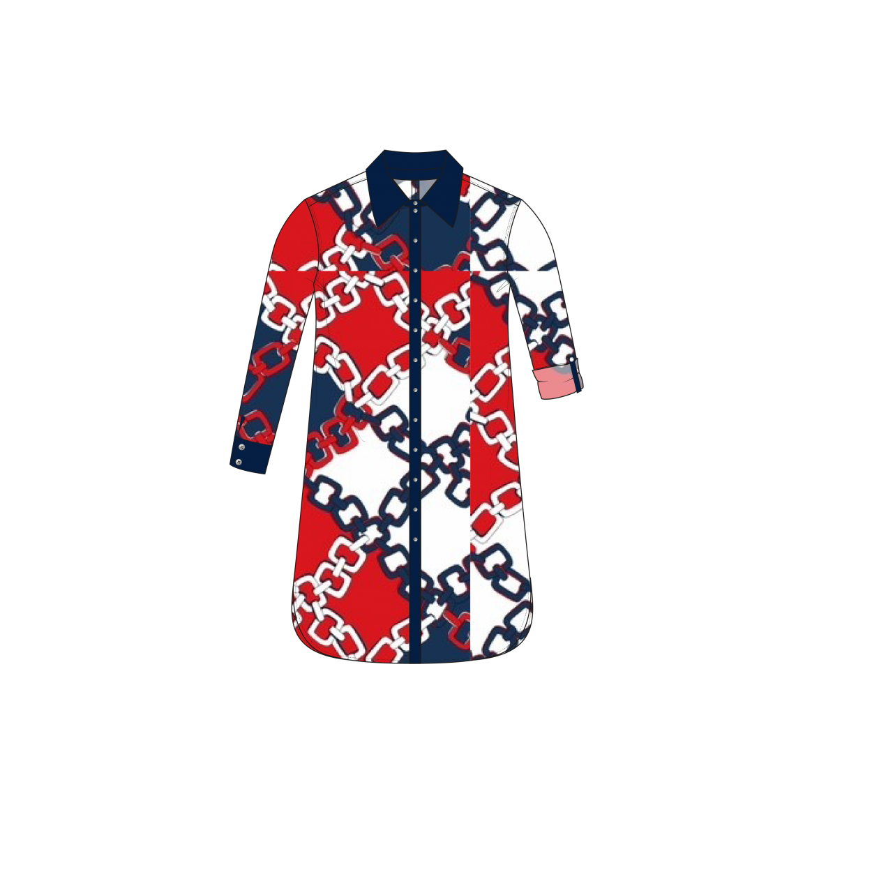 Blouse Long LS | Classic Chains - DYNAMICS