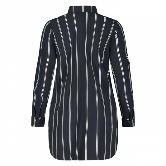 Blouse Long LS | Twin Stripe