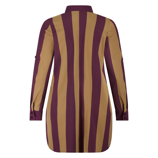 Blouse Long LS | Block Stripe