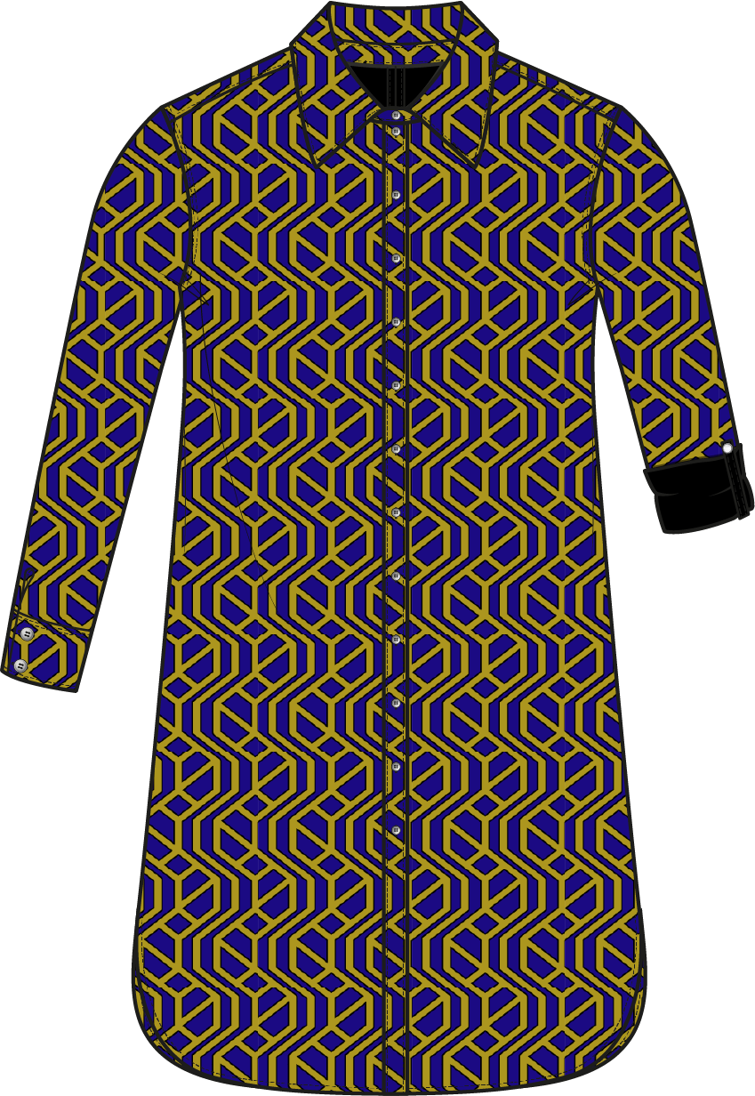 Blouse Long LS | Art Deco