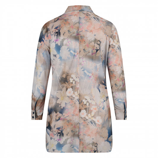 Blouse Long LS | Pastel Flowers