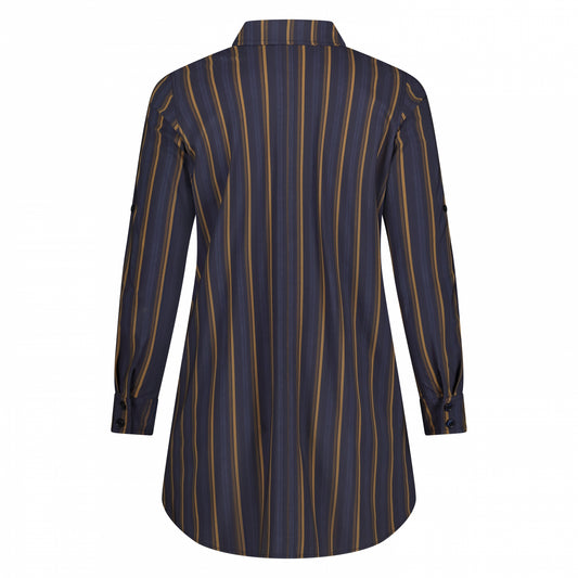 Blouse Long LS | Suit Stripe