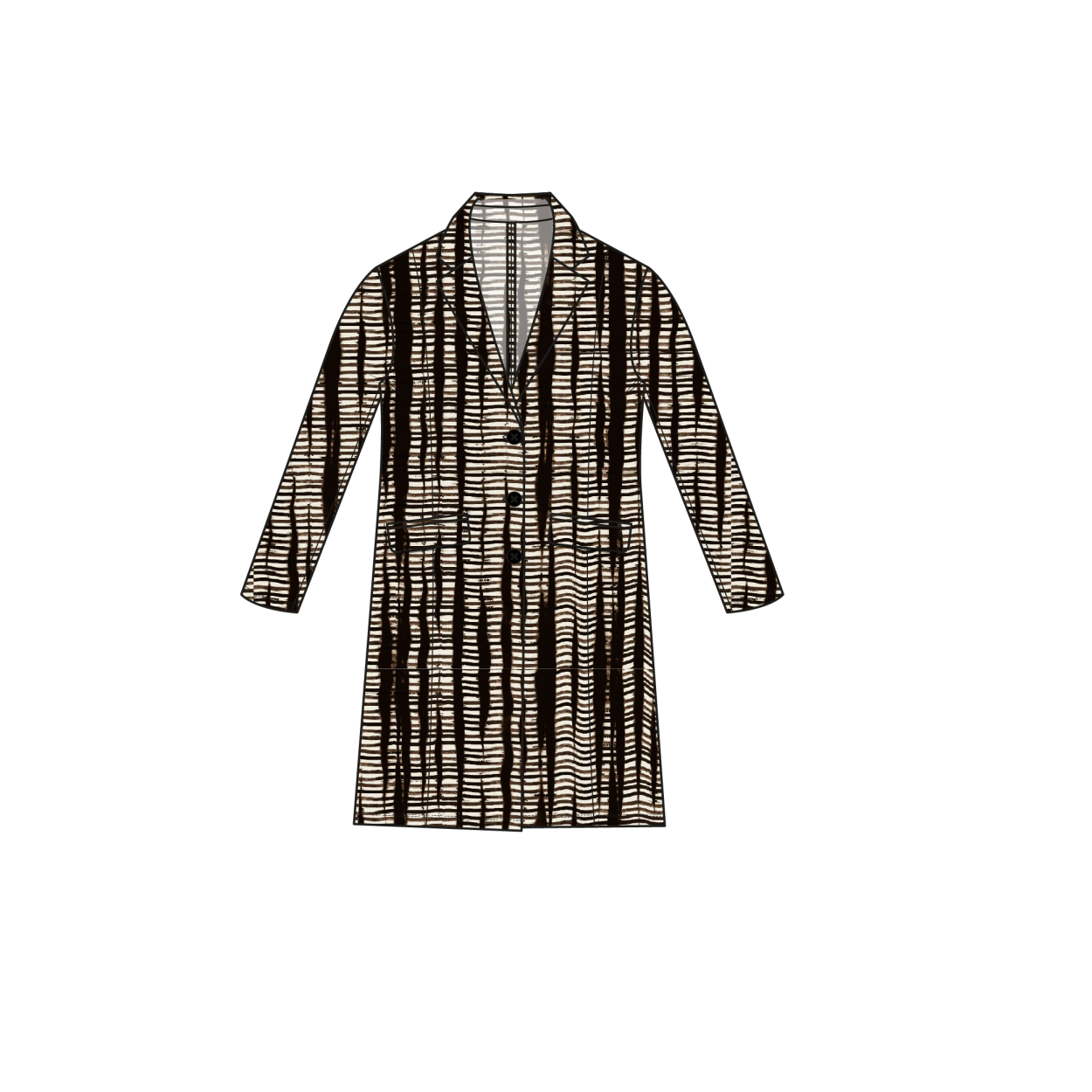 Jacket Long | Striped Safari