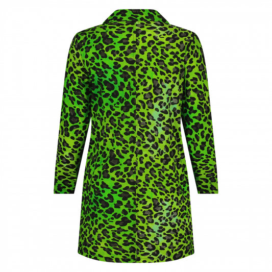 Jacket Long | Lime Leopard