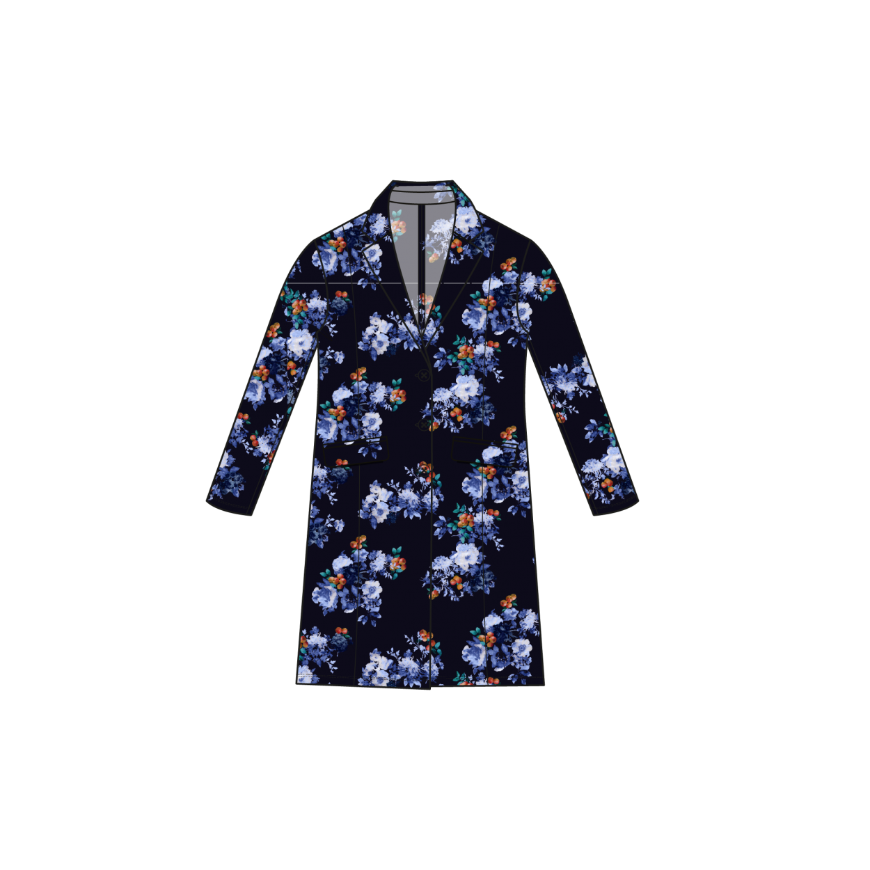 Jacket Long | Fruit & Flowers