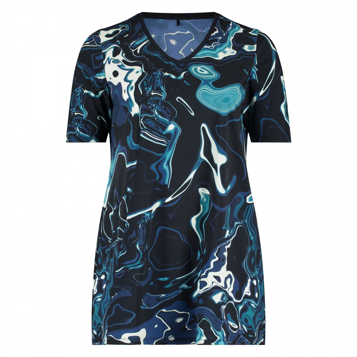Tee V-Neck | Blue Stone