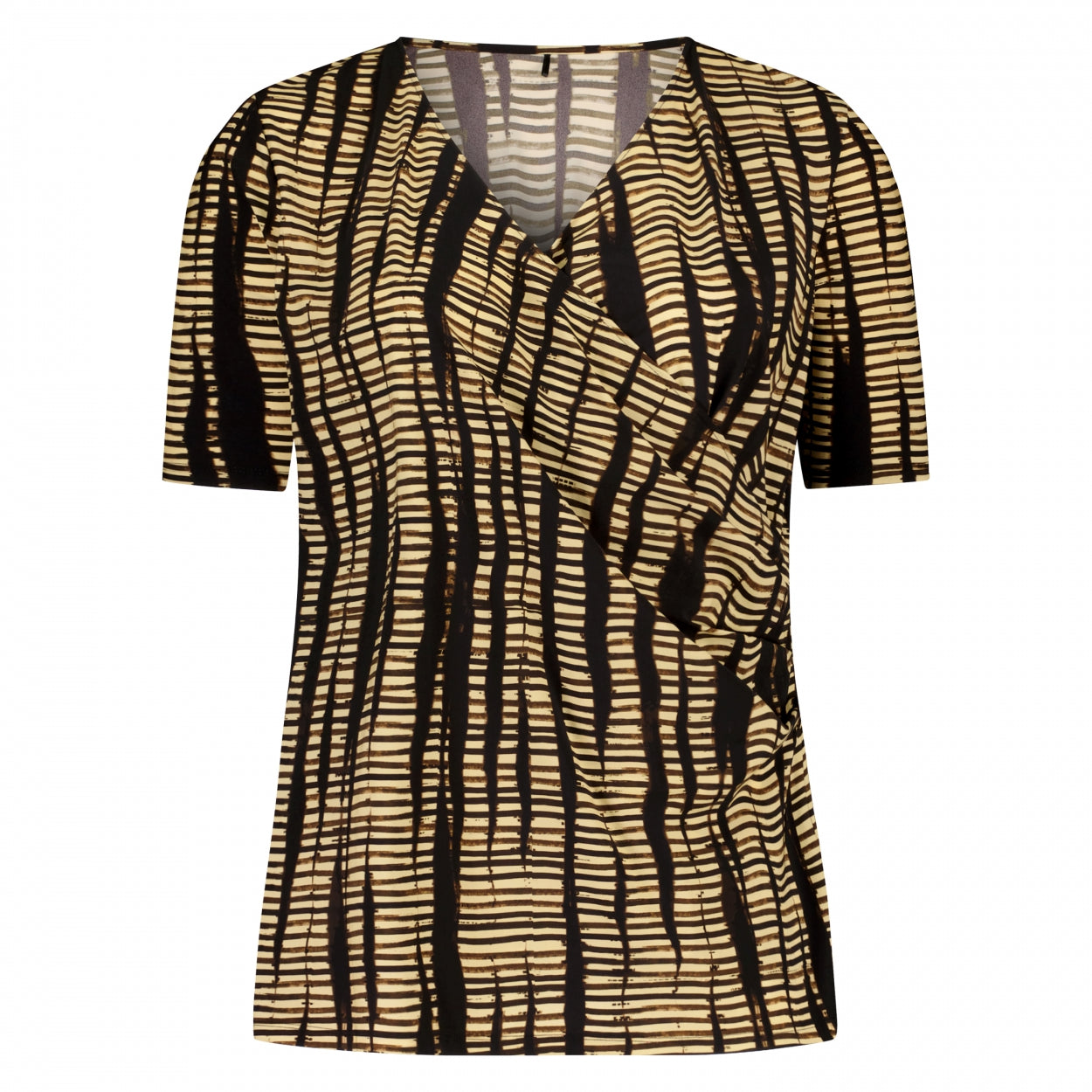 Wrap Top SS | Striped Safari