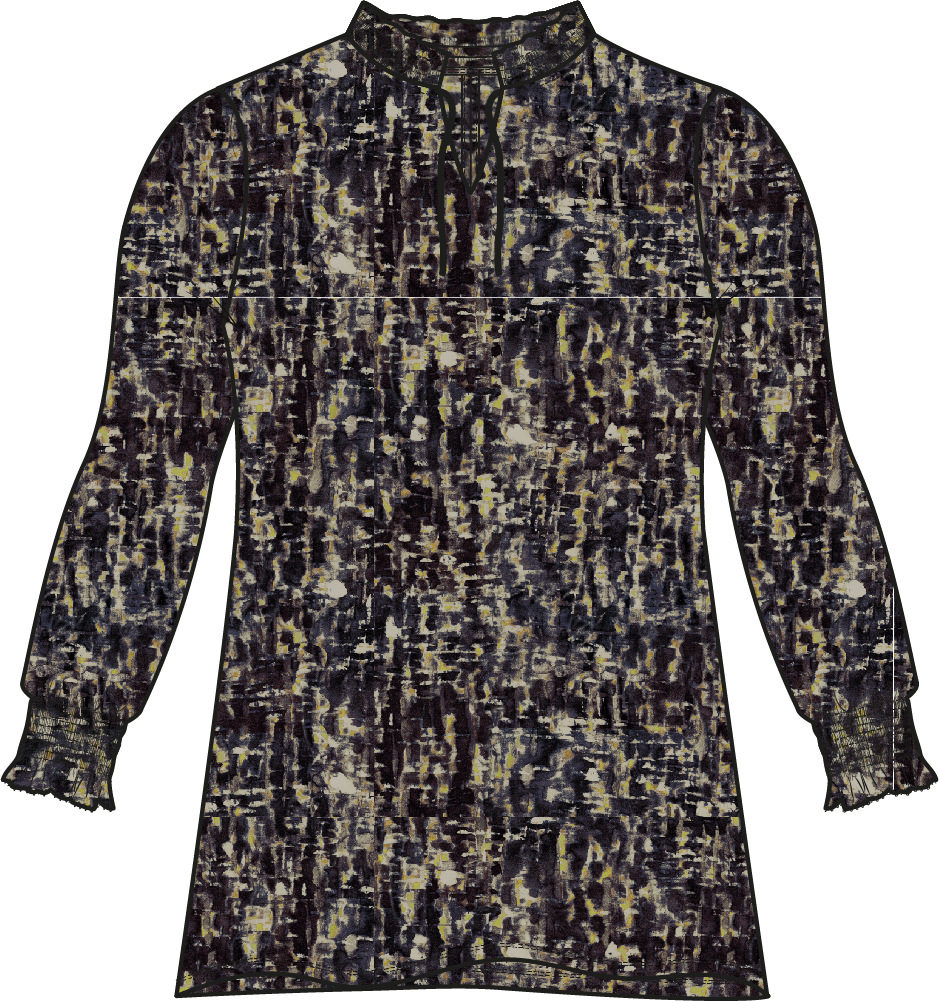 Smock Top LS | Winter Shades