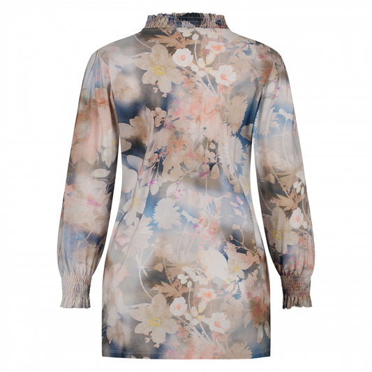 Smock Top LS | Pastel Flowers