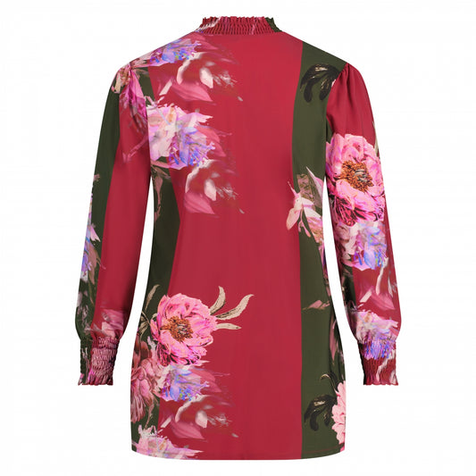 Smock Top LS | Indian Flowers