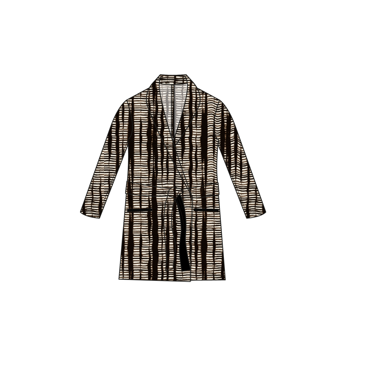 Wrap Jacket | Striped Safari