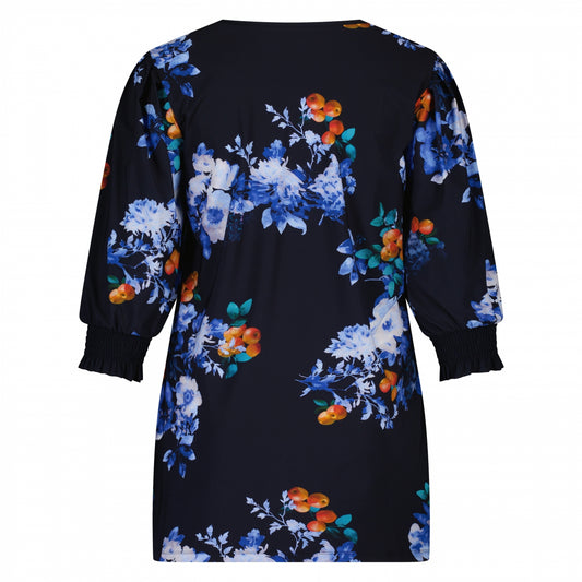 Puff Top 3/4 sleeve | Fruit & Flowers