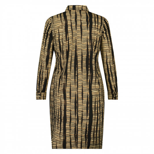 Blouse Dress LS | Striped Safari