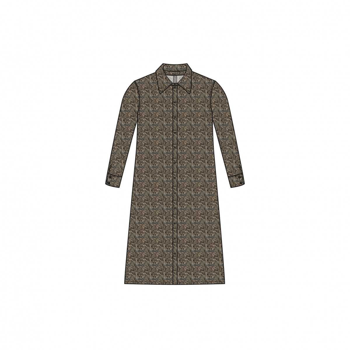 Blouse Dress LS | Bouclé