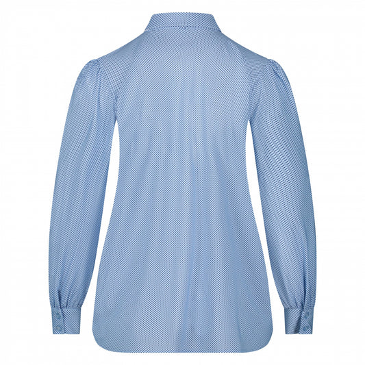 Shirt Puffed | Dobby Blue Navy