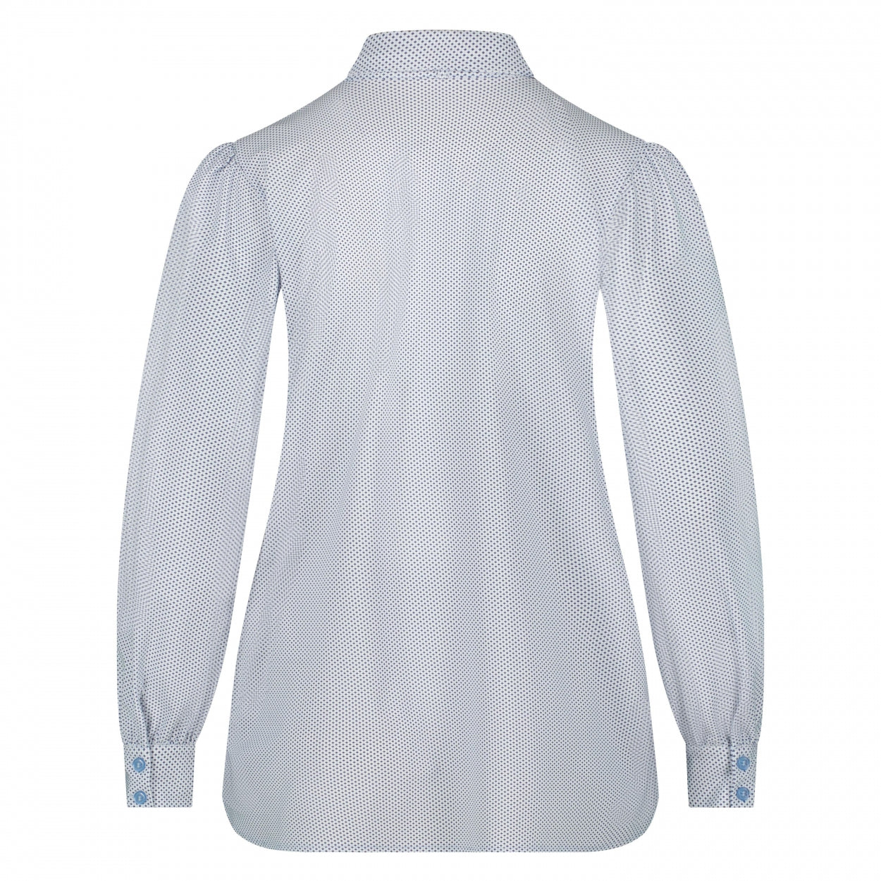 Shirt Puffed | Dobby White Blue