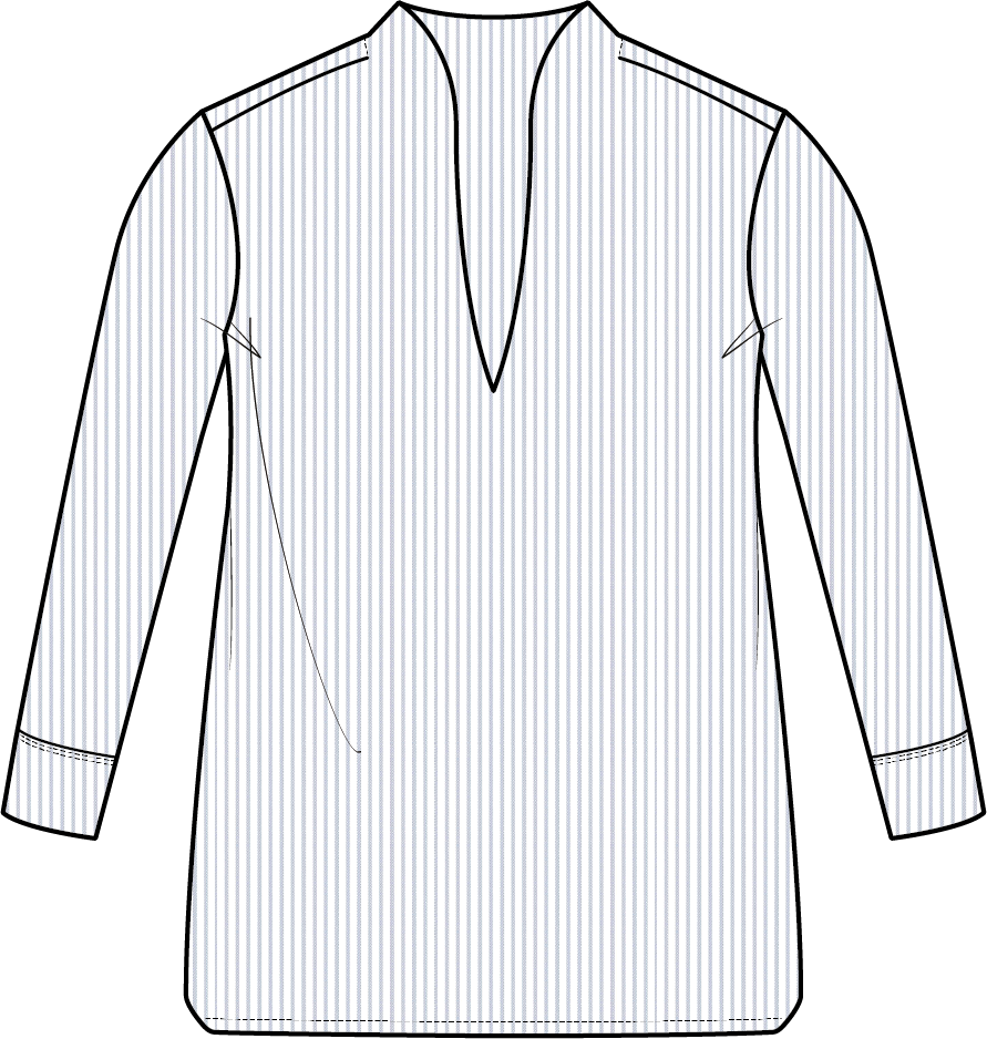 Shirt Classic | Stripe White Light Blue