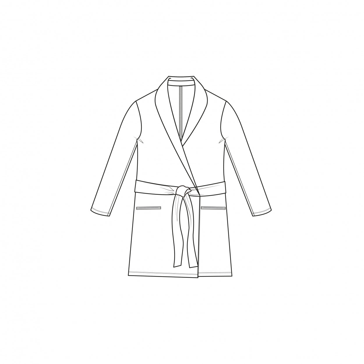 Wrap Jacket | Steel Blue