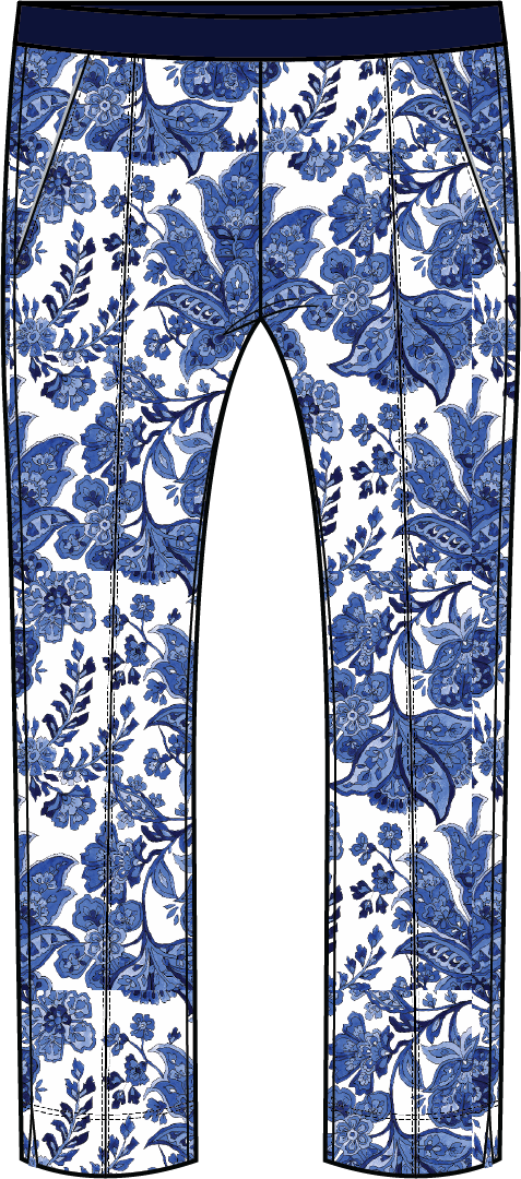 Pants 7/8 | Dutch Florals