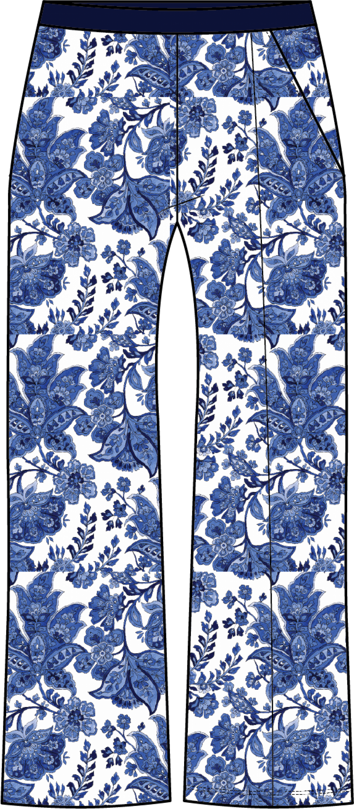Pants Wide | Dutch Florals