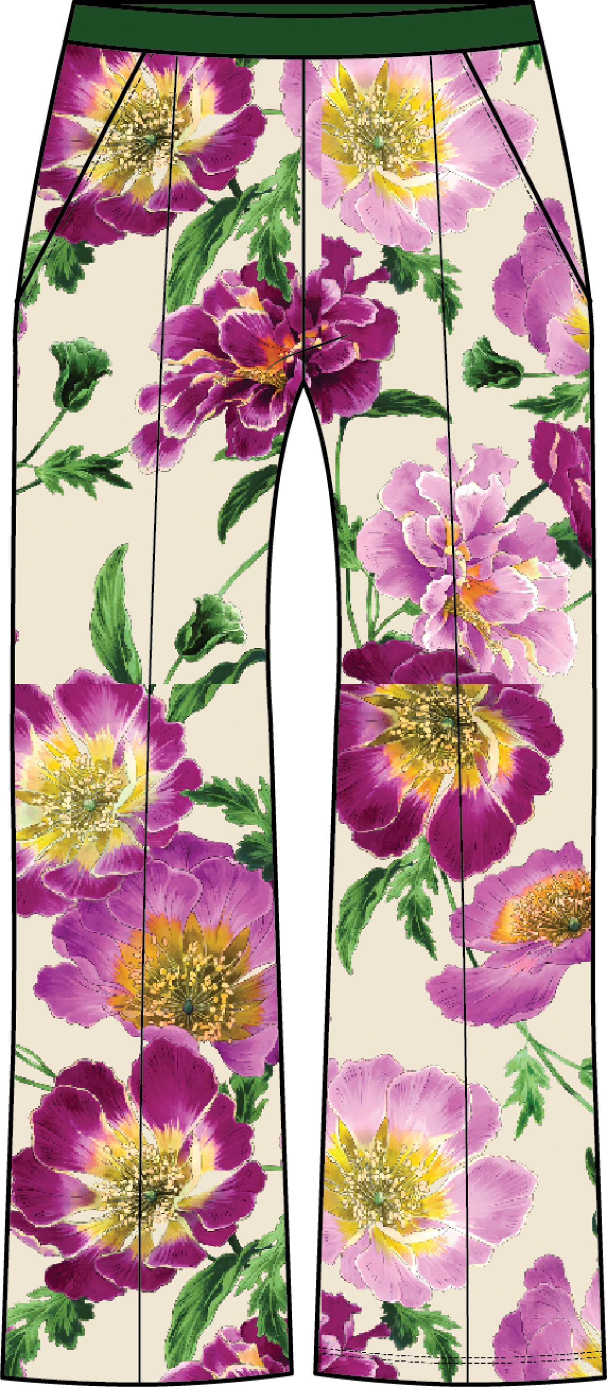 Pants Wide | Wild Flower