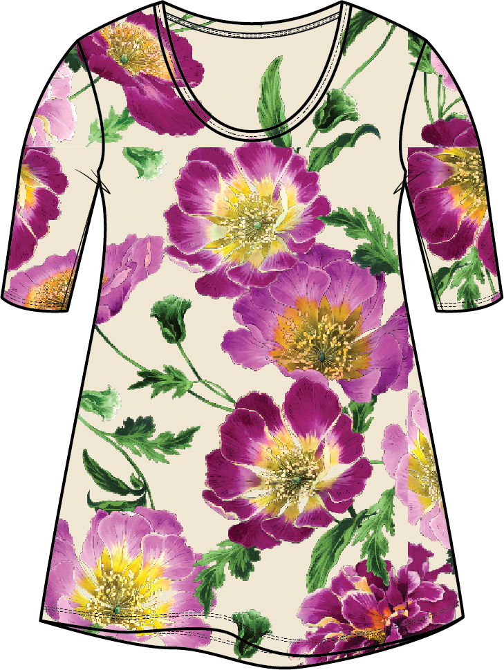 Tee Round Neck | Wild Flower