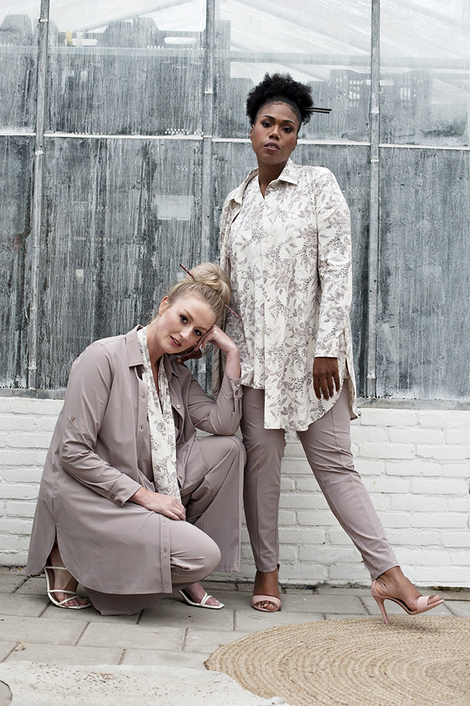 Blouse Long LS | Taupe