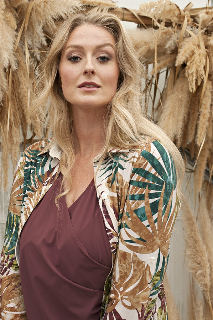 Wrap Top SS | Cacao