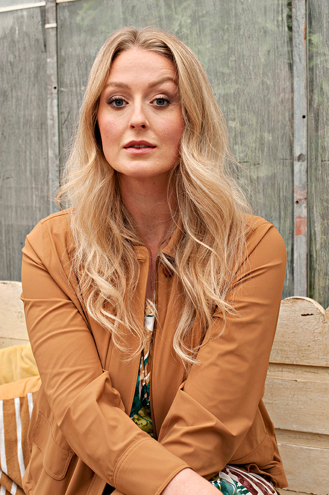 Cropped Jacket | Caramel