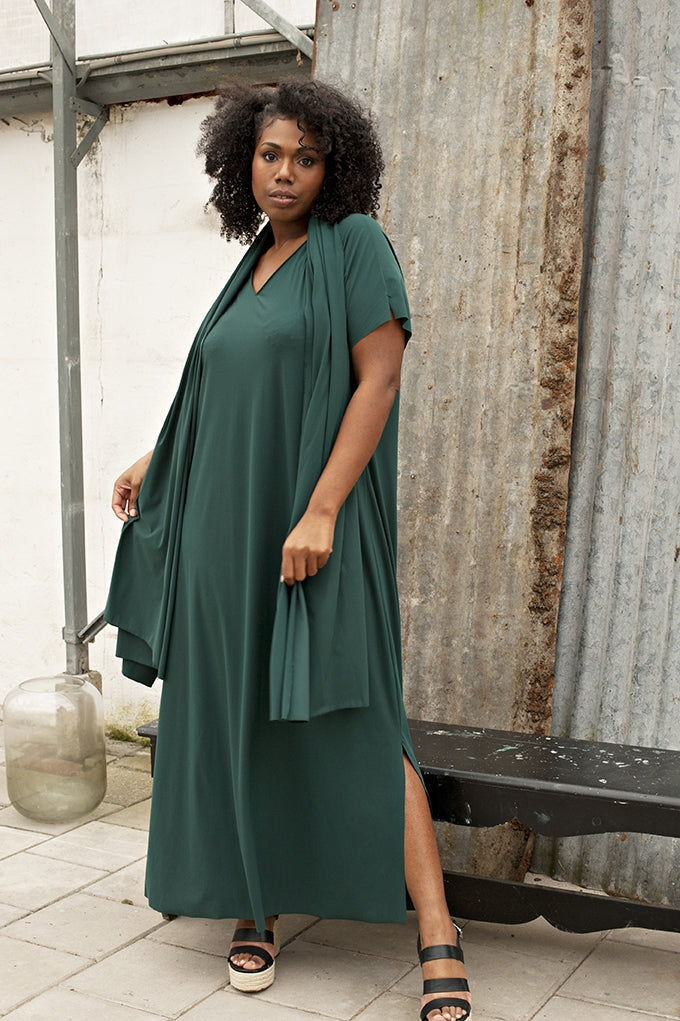 Dress SS - Light | Bottle Green